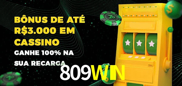 809WIN melhor bônus de depósito